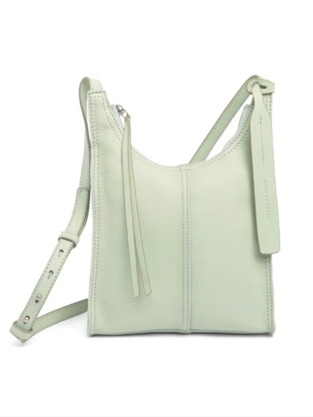 Lucky Brand Dina Crossbody Handbag, Sea Foam, genuine leather